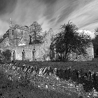 Buy canvas prints of The old church ruins  by Sara Messenger