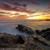 Buy canvas prints of Dawn at the Rocks by Mark Lucey