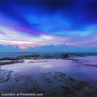 Buy canvas prints of Reflections of Pink & Blue by Mark Lucey