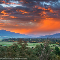 Buy canvas prints of The Valley Red by Mark Lucey