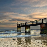Buy canvas prints of Sundown on the Beach by Chris Frost