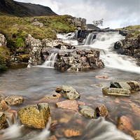 Buy canvas prints of Falls at Glen Coe by Chris Frost