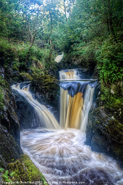 Triple Pecca Falls Framed Mounted Print by Chris Frost