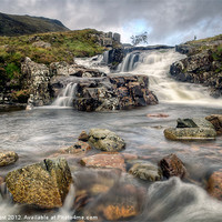 Buy canvas prints of The Falls at Glen Coe by Chris Frost