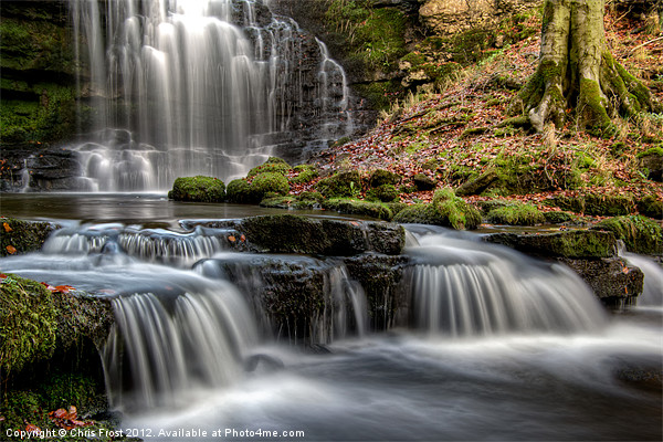 Scaleber Force Falls Framed Print by Chris Frost