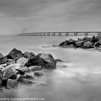 Buy canvas prints of Severn Bridge Storm by Chris Frost