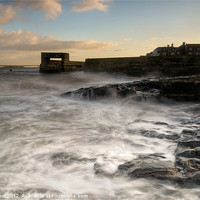 Buy canvas prints of Craster Harbour Sundown by Chris Frost
