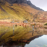 Buy canvas prints of Old Man of Storr Reflections by Chris Frost