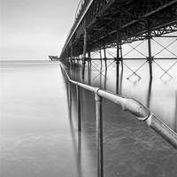 Buy canvas prints of Southport Pier Rail by Chris Frost