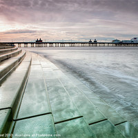 Buy canvas prints of Blackpool North Pier Curves by Chris Frost