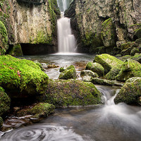 Buy canvas prints of Catrigg Force Falls by Chris Frost