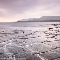 Buy canvas prints of Crazy Paving at Kimmeridge Bay by Chris Frost
