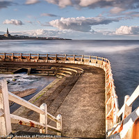 Buy canvas prints of Stairway to Tynemouth by Chris Frost