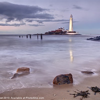 Buy canvas prints of St Marys Lighthouse Reflections by Chris Frost