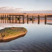 Buy canvas prints of Reflections @ Aldingham Groyne by Chris Frost