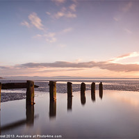 Buy canvas prints of Aldingham Groyne Reflected by Chris Frost
