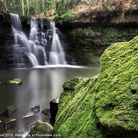 Buy canvas prints of Goitstock Waterfall by Chris Frost