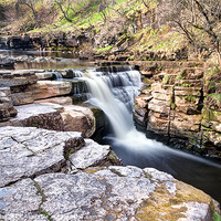 Buy canvas prints of Kisdon Force Waterfall by Chris Frost