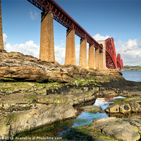 Buy canvas prints of Forth Bridge Reflections by Chris Frost