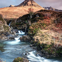 Buy canvas prints of Skyes Fairy Pools by Chris Frost