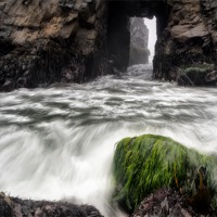 Buy canvas prints of Pfeiffer Beach Keyhole Rock by Chris Frost