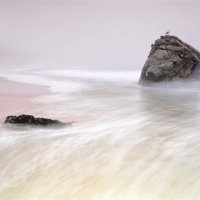 Buy canvas prints of Garrapata Beach Fog by Chris Frost