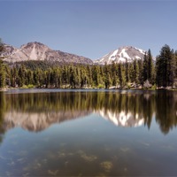 Buy canvas prints of Reflection Lake, Lassen National Park by Chris Frost