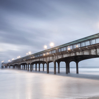 Buy canvas prints of Dawn at Boscombe Pier by Chris Frost