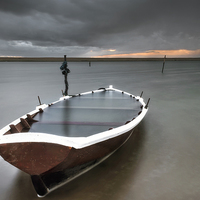Buy canvas prints of Run aground at Chesil by Chris Frost