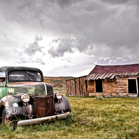 Buy canvas prints of 1939 Ford Truck @ Bodie, CA by Chris Frost