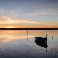 Buy canvas prints of Fleet Lagoon, Chesil Beach by Chris Frost