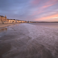 Buy canvas prints of Sunskist Weymouth Beach by Chris Frost
