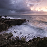 Buy canvas prints of From Under Portland Bill by Chris Frost