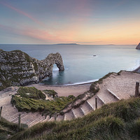 Buy canvas prints of Winding Way to Durdle Door by Chris Frost