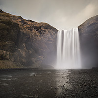 Buy canvas prints of The Mighty Skogafoss by Chris Frost