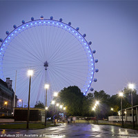 Buy canvas prints of London Eye at Night by Neal P