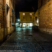 Buy canvas prints of Bruges at Night by Neal P