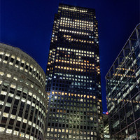 Buy canvas prints of Canary Wharf by Neal P