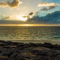 Buy canvas prints of Mauritian Sunrise by Neal P