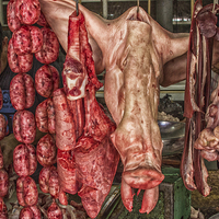 Buy canvas prints of Meat by Neal P