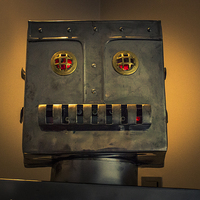 Buy canvas prints of The Happy Robot by Neal P