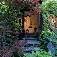Buy canvas prints of Japanese Garden by Neal P