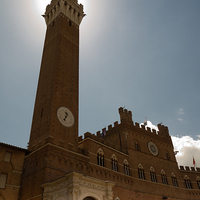 Buy canvas prints of Torre del Mangia by Neal P