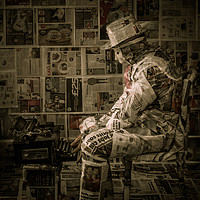 Buy canvas prints of Newspaper Man by Neal P