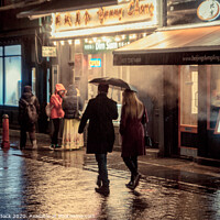 Buy canvas prints of Rainy Night in Soho by Neal P
