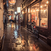 Buy canvas prints of Alleyway at Night by Neal P