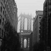 Buy canvas prints of Brooklyn Bridge in NYC by Caroline Opacic