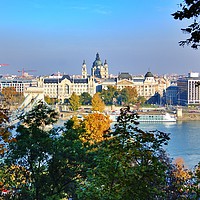 Buy canvas prints of Budapest cityscape by Rachael Hood