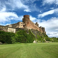 Buy canvas prints of Bamburgh Castle Grounds by Rachael Hood