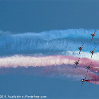 Buy canvas prints of Red Arrows by Keith Cooper